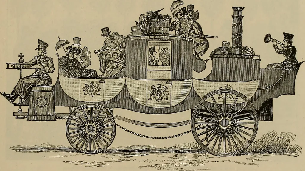 An illustration from La carrozza nella storia della locomozione, 1901, leaf 208