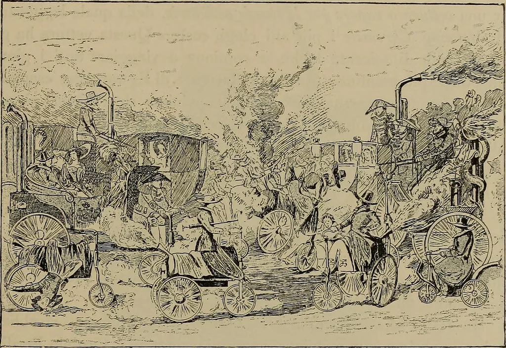 An illustration from La carrozza nella storia della locomozione, 1901, leaf 210
