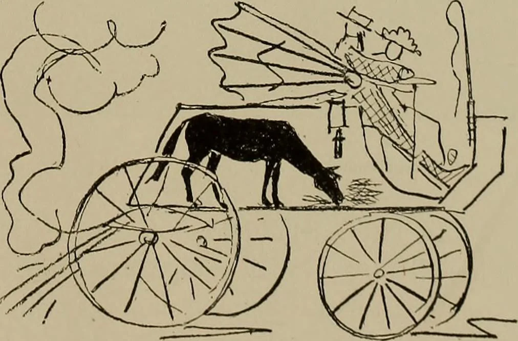 An illustration from La carrozza nella storia della locomozione, 1901, leaf 214