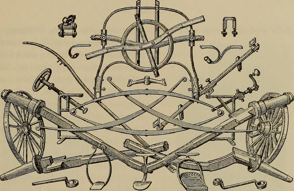 An illustration from La carrozza nella storia della locomozione, 1901, leaf 250