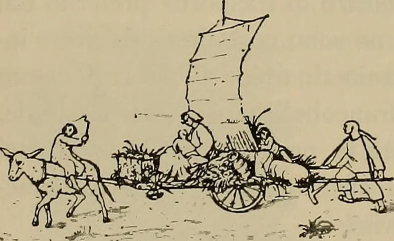 An illustration from La carrozza nella storia della locomozione, 1901, leaf 256