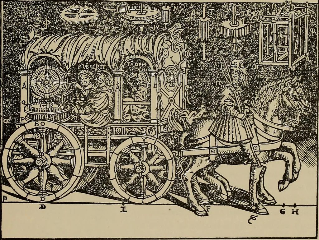 An illustration from La carrozza nella storia della locomozione, 1901, leaf 26
