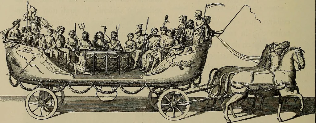 An illustration from La carrozza nella storia della locomozione, 1901, leaf 261