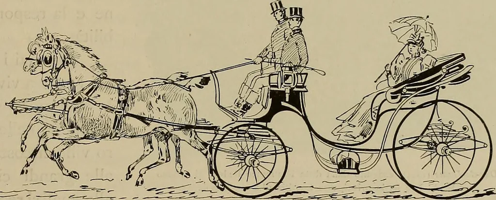 An illustration from La carrozza nella storia della locomozione, 1901, leaf 272