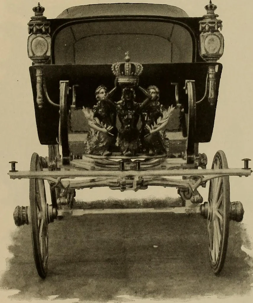 An illustration from La carrozza nella storia della locomozione, 1901, leaf 282