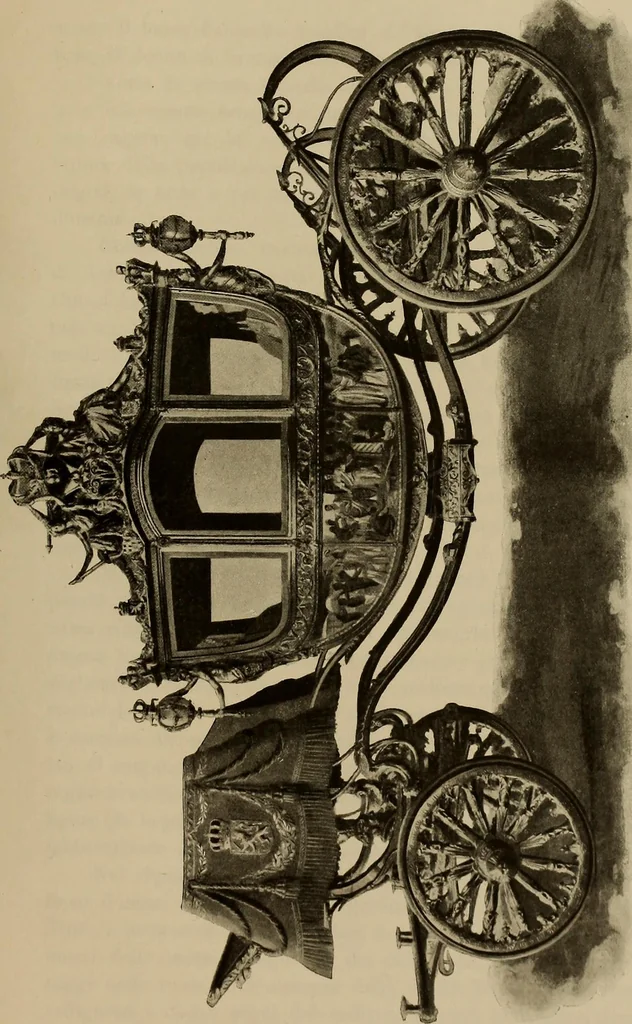 An illustration from La carrozza nella storia della locomozione, 1901, leaf 284