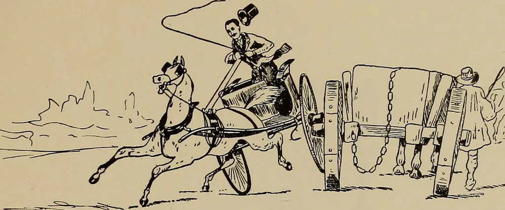 An illustration from La carrozza nella storia della locomozione, 1901, leaf 320