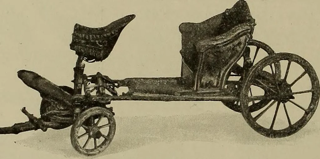An illustration from La carrozza nella storia della locomozione, 1901, leaf 79