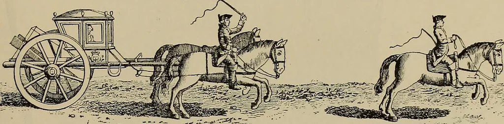 An illustration from La carrozza nella storia della locomozione, 1901, leaf 84