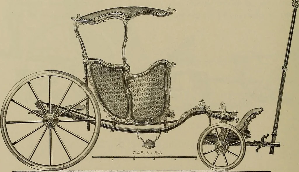 An illustration from La carrozza nella storia della locomozione, 1901, leaf 85