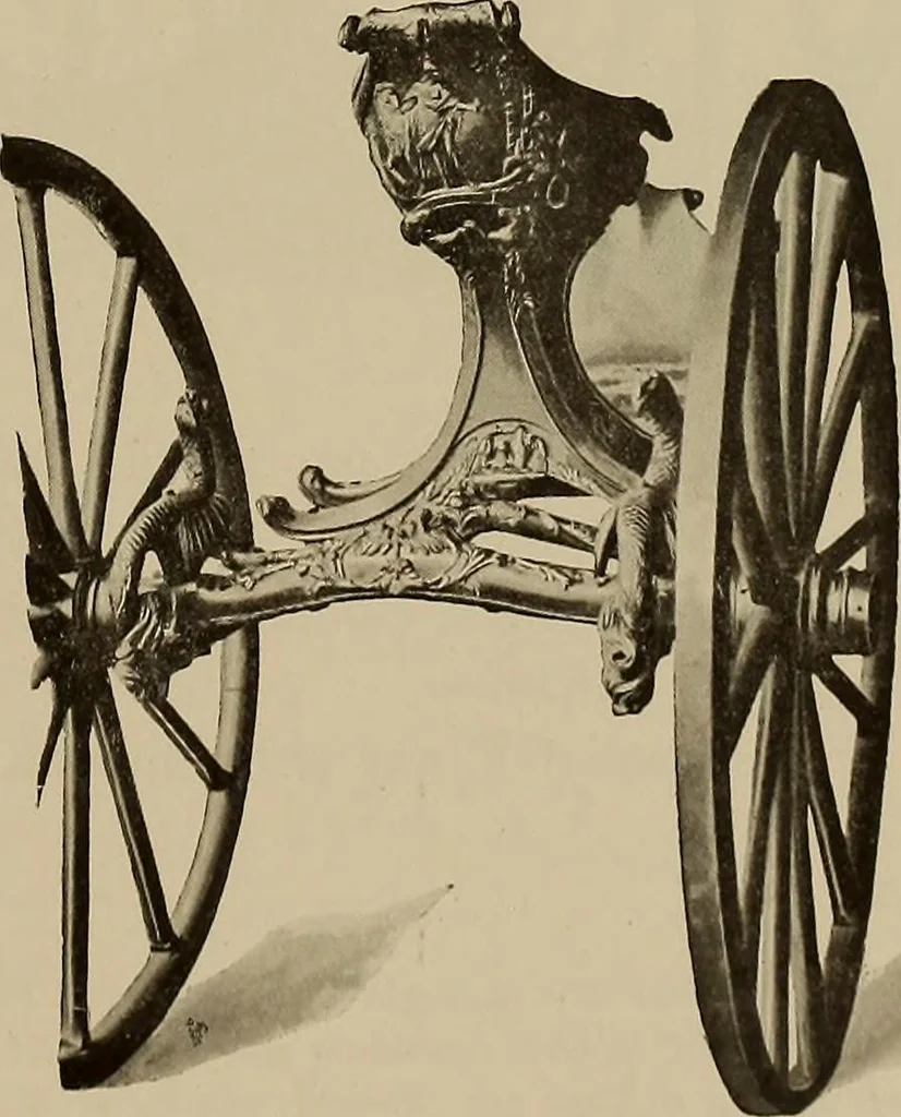 An illustration from La carrozza nella storia della locomozione, 1901, leaf 96