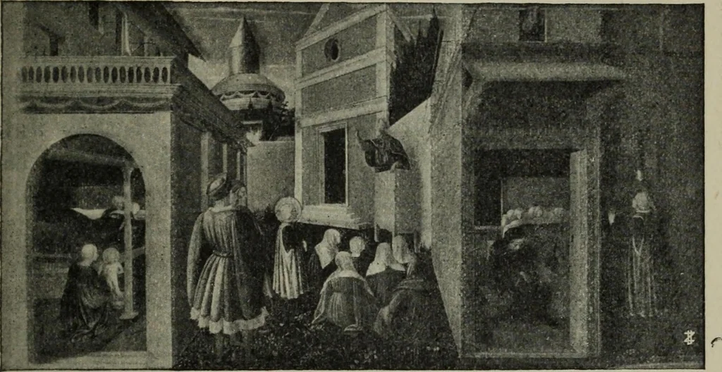 An illustration from La casa fiorentina e i suoi arredi nei secoli XIV e XV, 1908, leaf 100