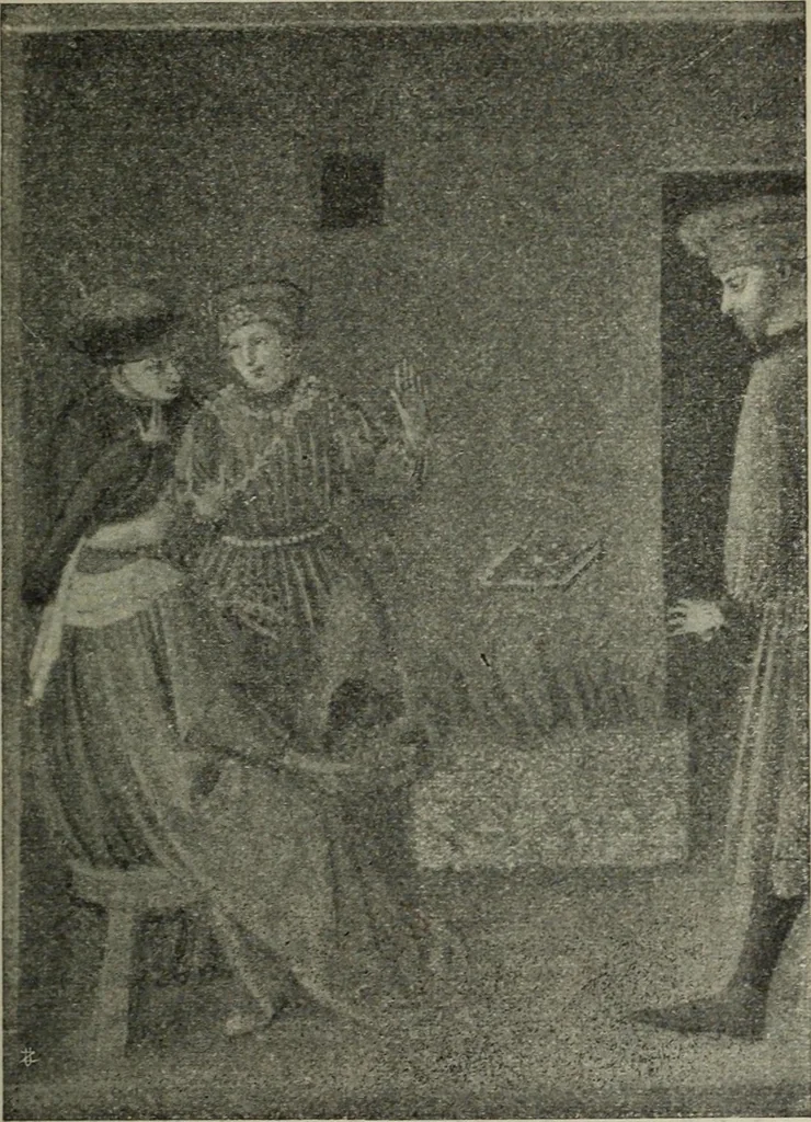 An illustration from La casa fiorentina e i suoi arredi nei secoli XIV e XV, 1908, leaf 128