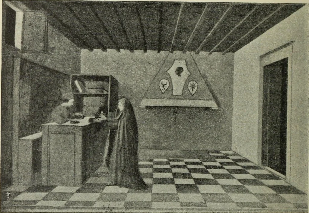An illustration from La casa fiorentina e i suoi arredi nei secoli XIV e XV, 1908, leaf 135