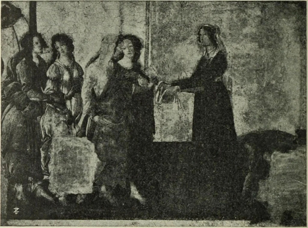 An illustration from La casa fiorentina e i suoi arredi nei secoli XIV e XV, 1908, leaf 189