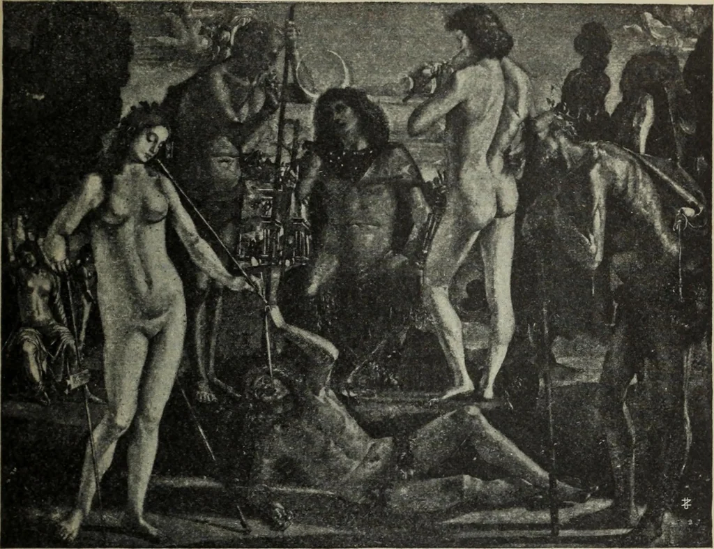 An illustration from La casa fiorentina e i suoi arredi nei secoli XIV e XV, 1908, leaf 206
