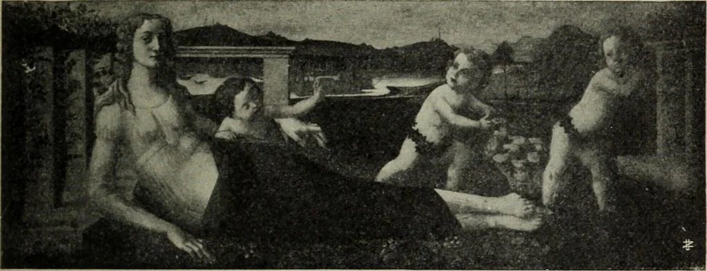 An illustration from La casa fiorentina e i suoi arredi nei secoli XIV e XV, 1908, leaf 222