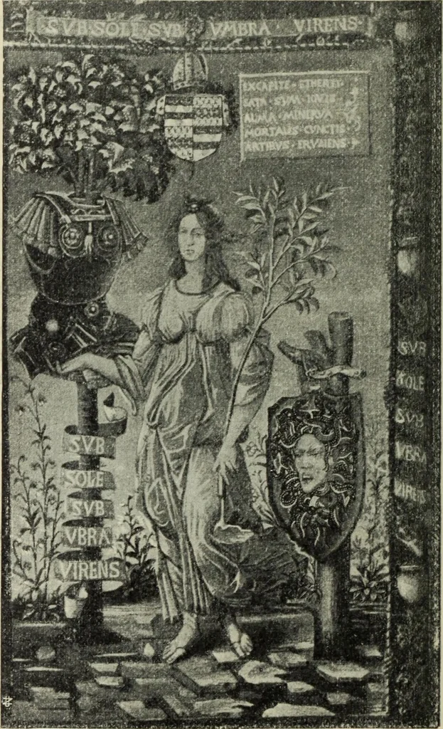 An illustration from La casa fiorentina e i suoi arredi nei secoli XIV e XV, 1908, leaf 249