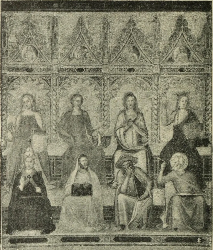 An illustration from La casa fiorentina e i suoi arredi nei secoli XIV e XV, 1908, leaf 275