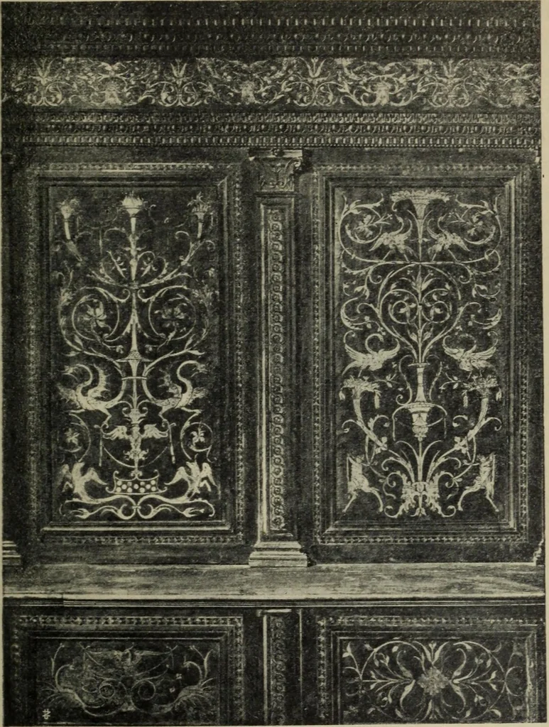 An illustration from La casa fiorentina e i suoi arredi nei secoli XIV e XV, 1908, leaf 284