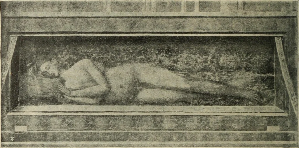 An illustration from La casa fiorentina e i suoi arredi nei secoli XIV e XV, 1908, leaf 307