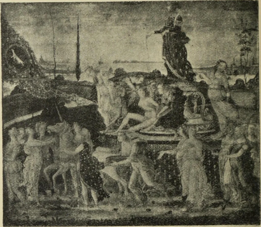 An illustration from La casa fiorentina e i suoi arredi nei secoli XIV e XV, 1908, leaf 331