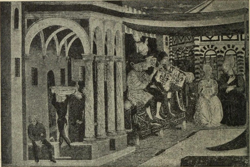 An illustration from La casa fiorentina e i suoi arredi nei secoli XIV e XV, 1908, leaf 37