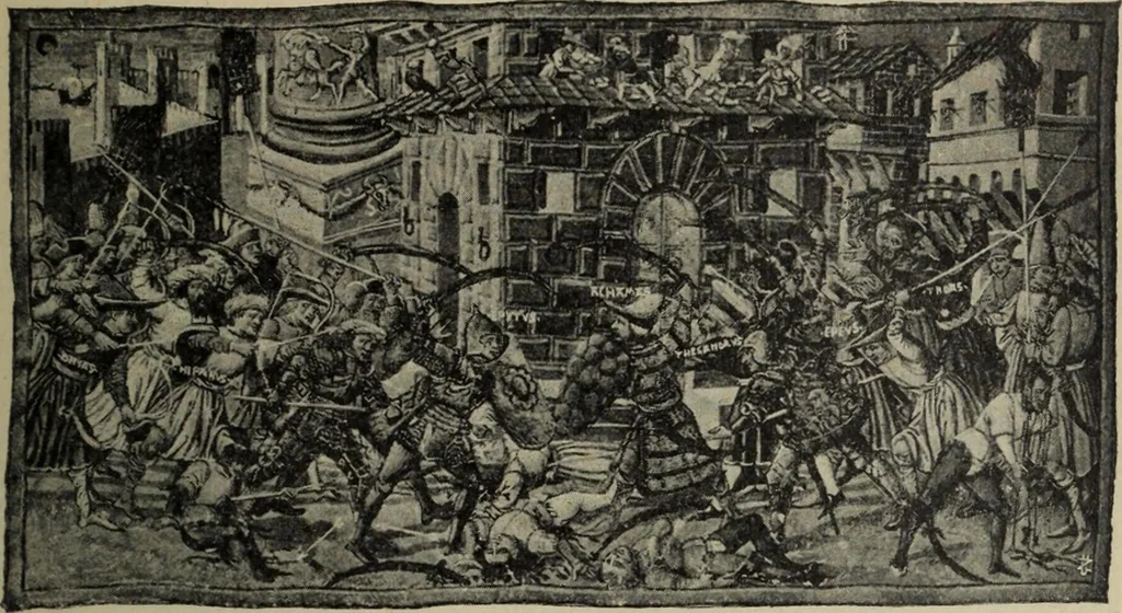An illustration from La casa fiorentina e i suoi arredi nei secoli XIV e XV, 1908, leaf 42