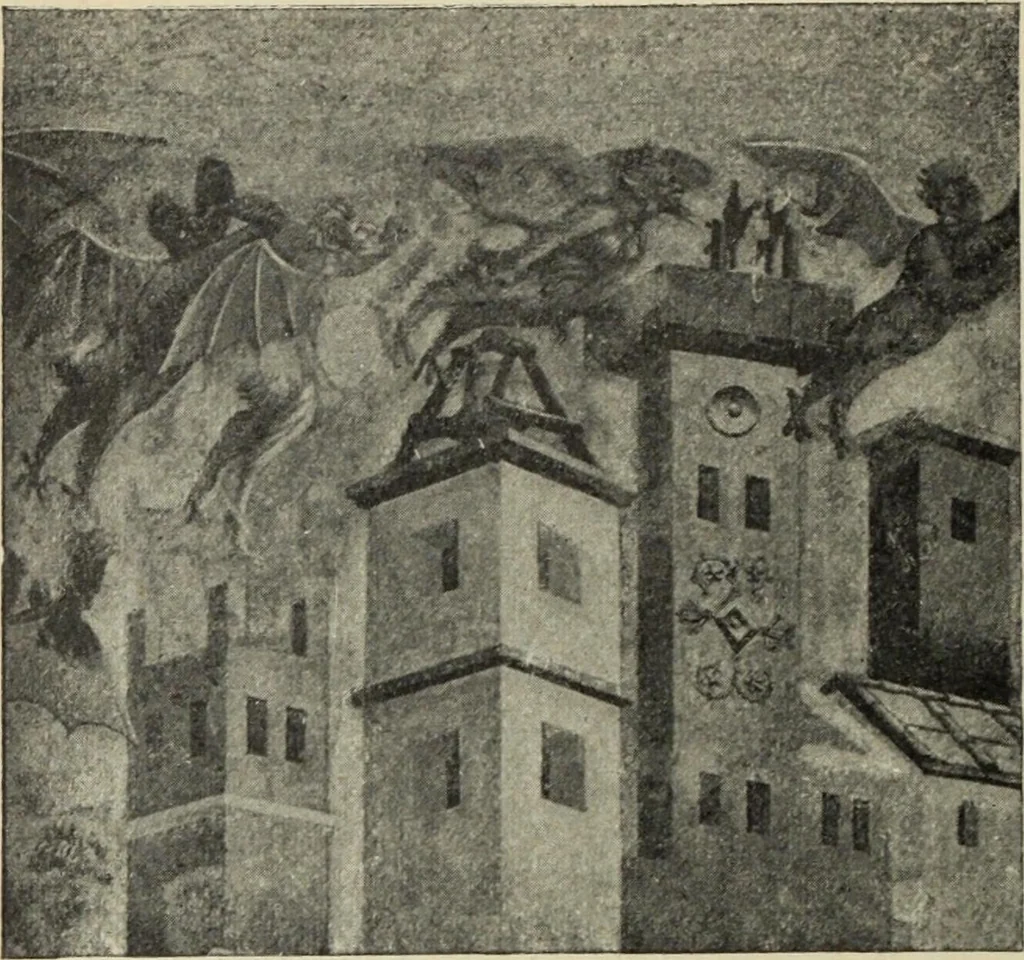 An illustration from La casa fiorentina e i suoi arredi nei secoli XIV e XV, 1908, leaf 43