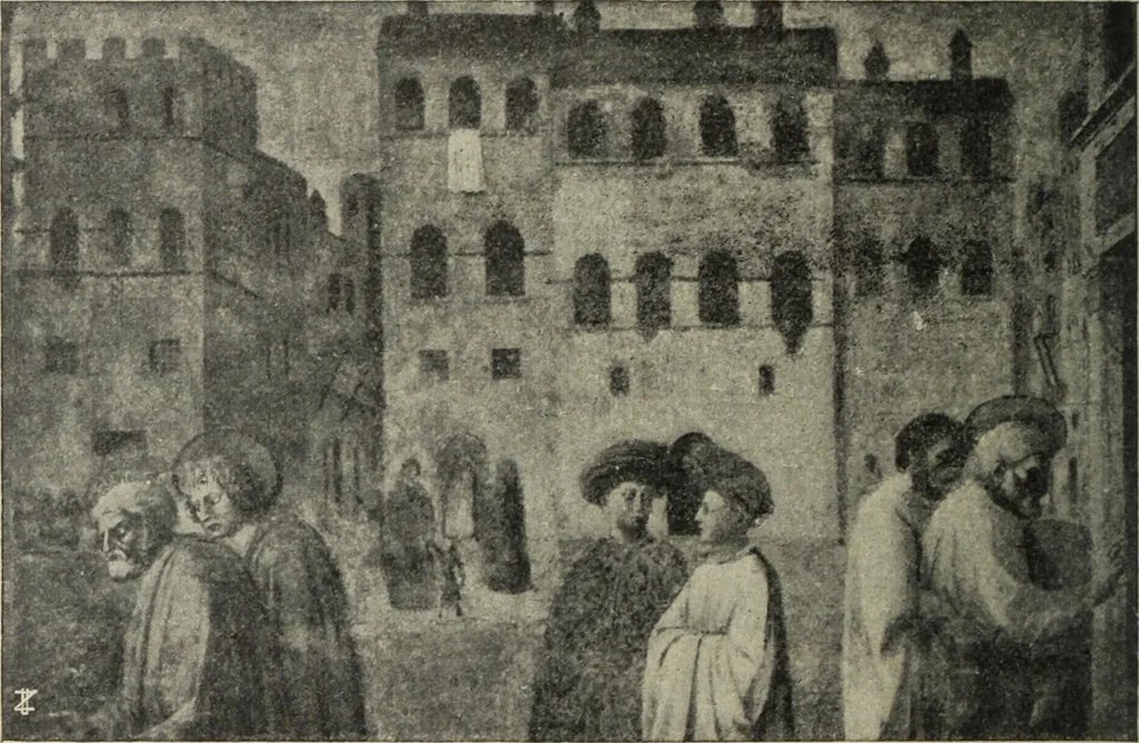 An illustration from La casa fiorentina e i suoi arredi nei secoli XIV e XV, 1908, leaf 45