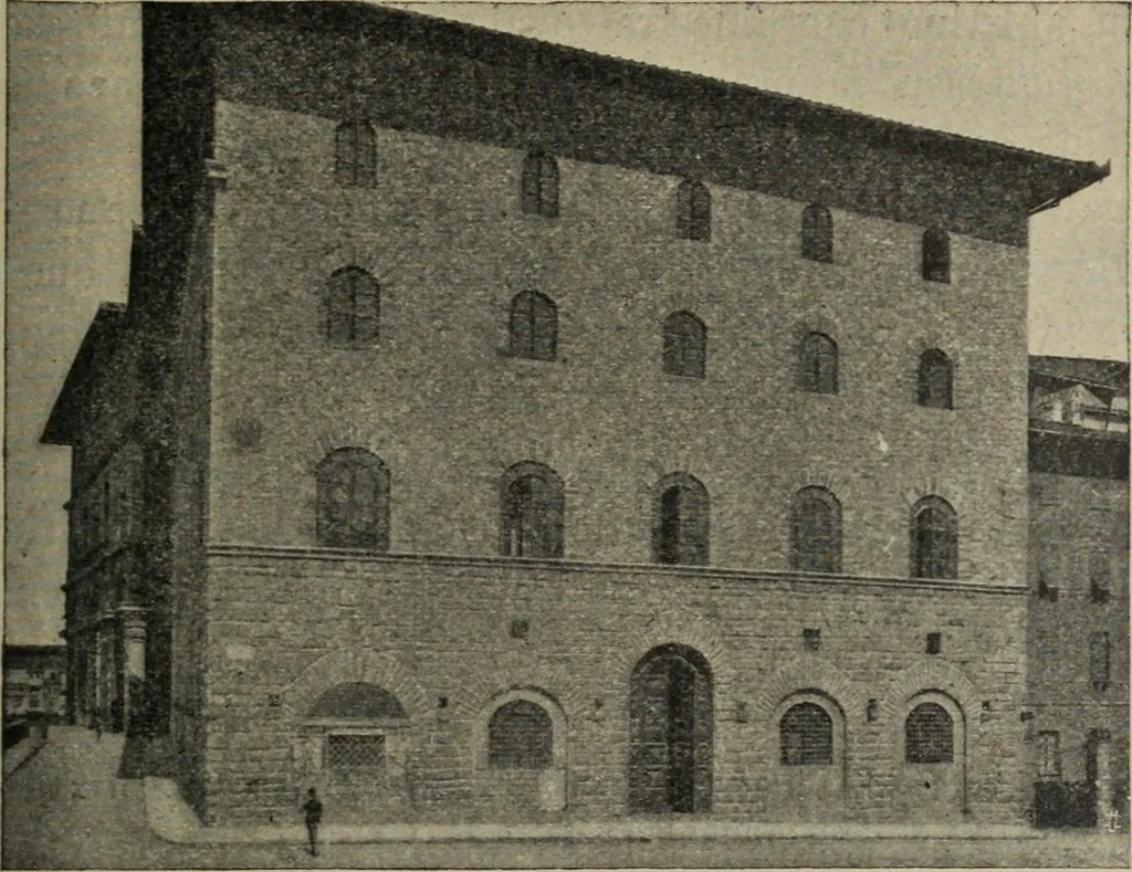 An illustration from La casa fiorentina e i suoi arredi nei secoli XIV e XV, 1908, leaf 50