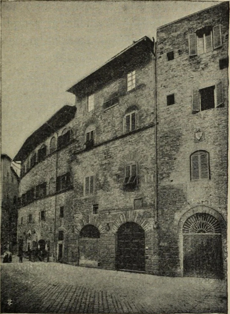 An illustration from La casa fiorentina e i suoi arredi nei secoli XIV e XV, 1908, leaf 54