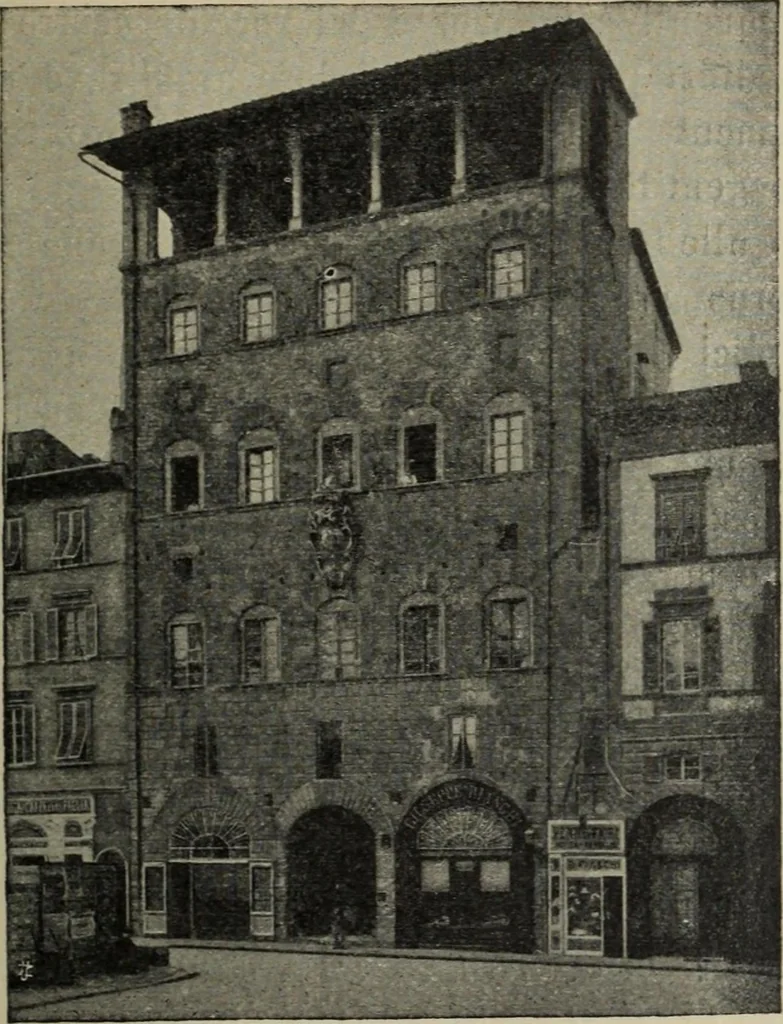 An illustration from La casa fiorentina e i suoi arredi nei secoli XIV e XV, 1908, leaf 58