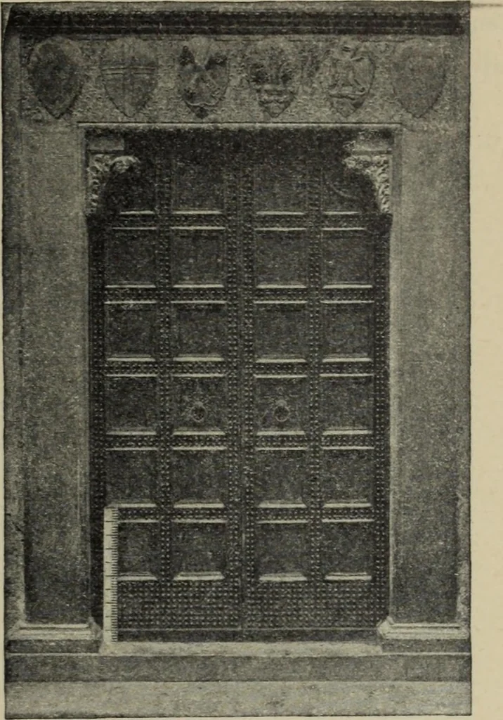 An illustration from La casa fiorentina e i suoi arredi nei secoli XIV e XV, 1908, leaf 64