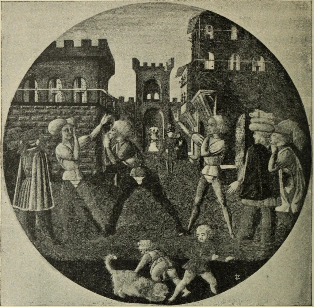 An illustration from La casa fiorentina e i suoi arredi nei secoli XIV e XV, 1908, leaf 73