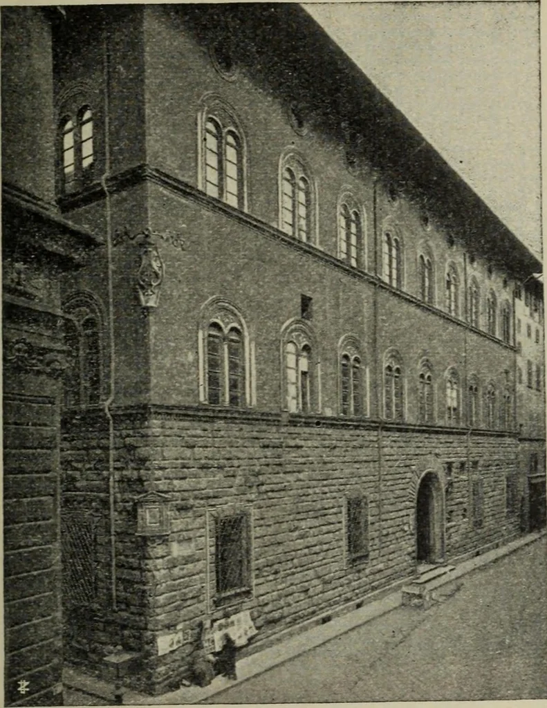 An illustration from La casa fiorentina e i suoi arredi nei secoli XIV e XV, 1908, leaf 82