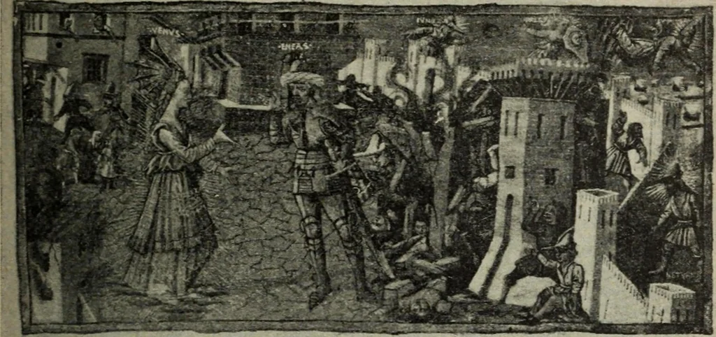 An illustration from La casa fiorentina e i suoi arredi nei secoli XIV e XV, 1908, leaf 88