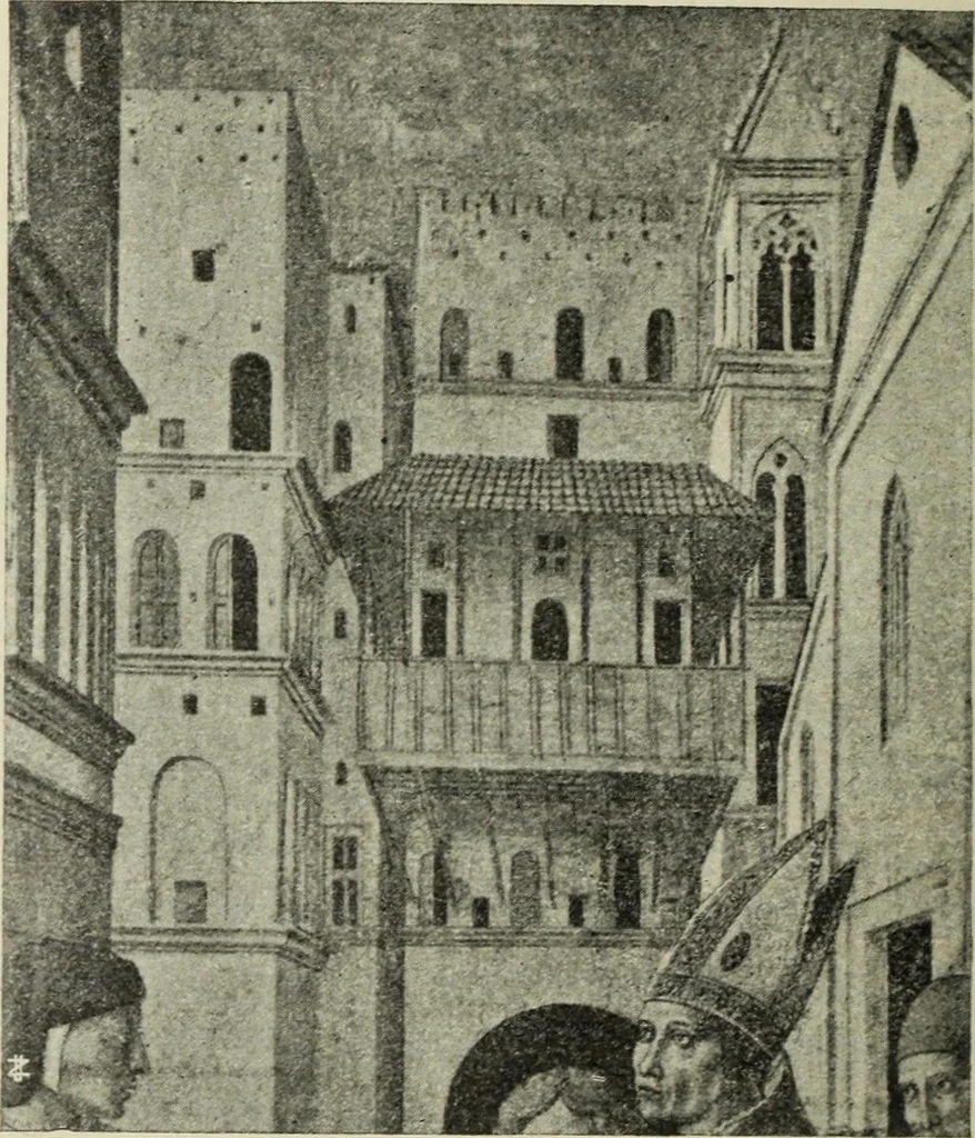 An illustration from La casa fiorentina e i suoi arredi nei secoli XIV e XV, 1908, leaf 95