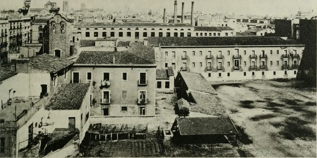 An illustration from La casas de religiosos en Cataluña durante el primer tercio del siglo 19, 1906, leaf 176