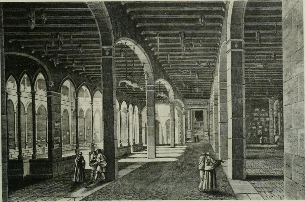 An illustration from La casas de religiosos en Cataluña durante el primer tercio del siglo 19, 1906, leaf 204