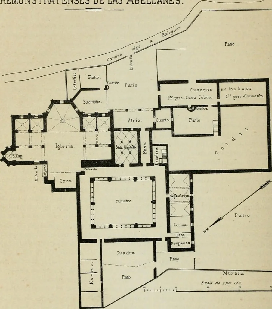 An illustration from La casas de religiosos en Cataluña durante el primer tercio del siglo 19, 1906, leaf 403