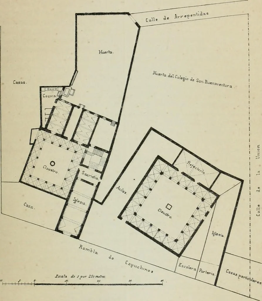 An illustration from La casas de religiosos en Cataluña durante el primer tercio del siglo 19, 1906, leaf 506