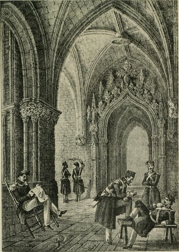 An illustration from La casas de religiosos en Cataluña durante el primer tercio del siglo 19, 1906, leaf 556