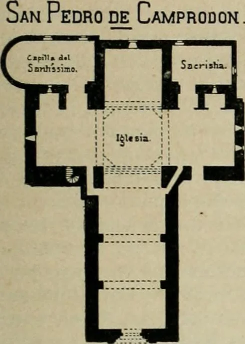 An illustration from La casas de religiosos en Cataluña durante el primer tercio del siglo 19, 1906, leaf 56