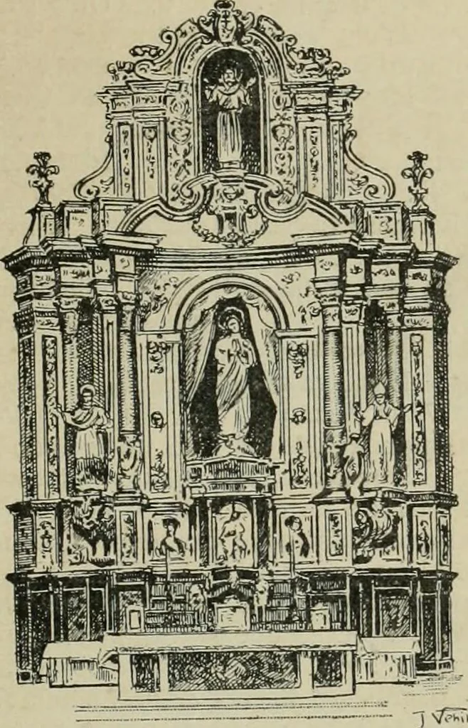 An illustration from La casas de religiosos en Cataluña durante el primer tercio del siglo 19, 1906, leaf 604