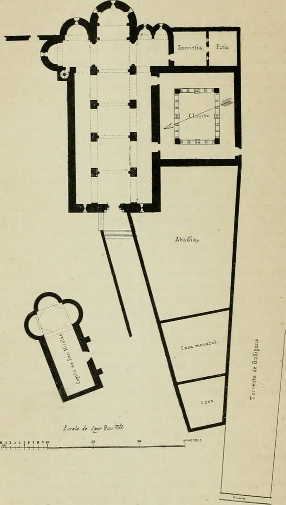 An illustration from La casas de religiosos en Cataluña durante el primer tercio del siglo 19, 1906, leaf 95