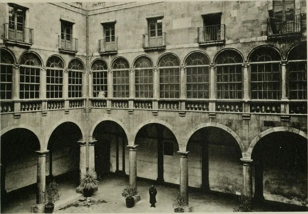 An illustration from La casas de religiosos en Cataluña durante el primer tercio del siglo 19, 1906, leaf 138