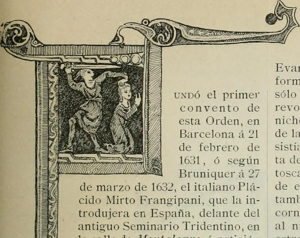 An illustration from La casas de religiosos en Cataluña durante el primer tercio del siglo 19, 1906, leaf 380