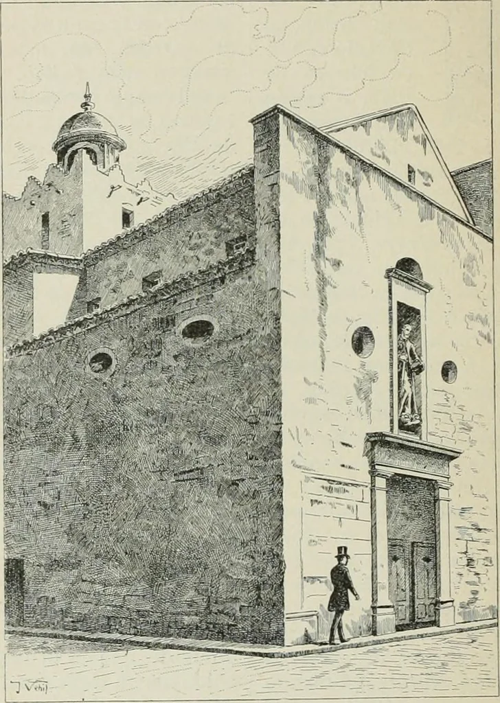 An illustration from La casas de religiosos en Cataluña durante el primer tercio del siglo 19, 1906, leaf 381