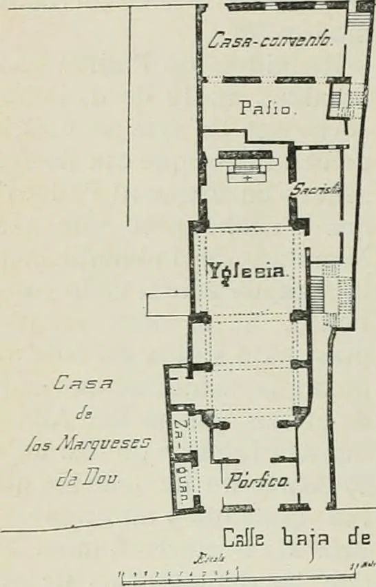 An illustration from La casas de religiosos en Cataluña durante el primer tercio del siglo 19, 1906, leaf 585